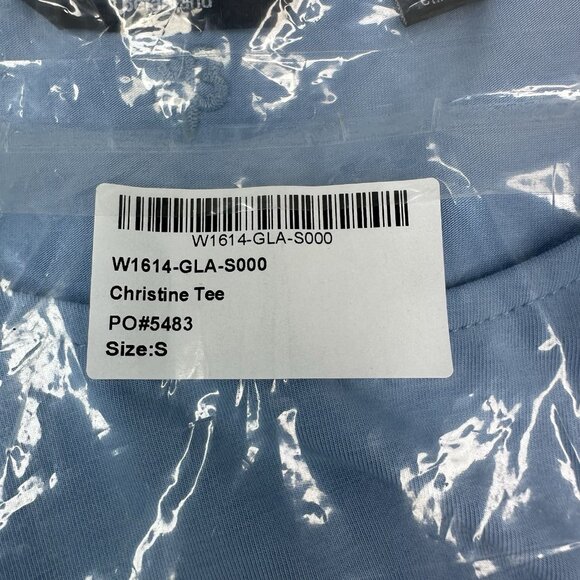 Betabrand Women’s‎ NWT Glacier Blue Short Sleeve Scoop Neck Christine Top S/C39 - Picture 13 of 13